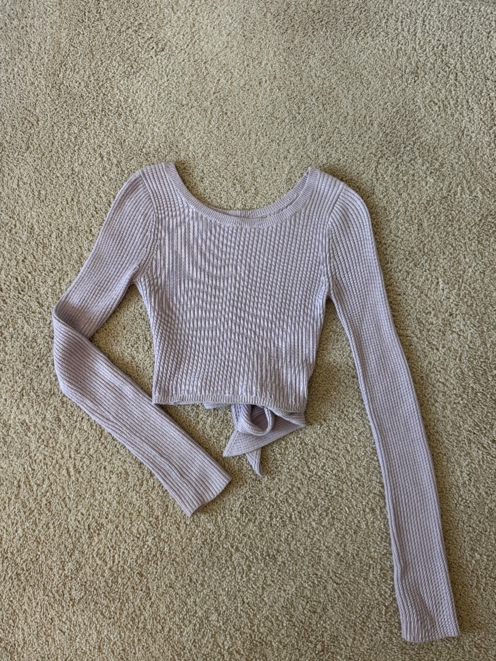 Hollister Multi-Way / Reversible Tie-Hem Cropped Sweater